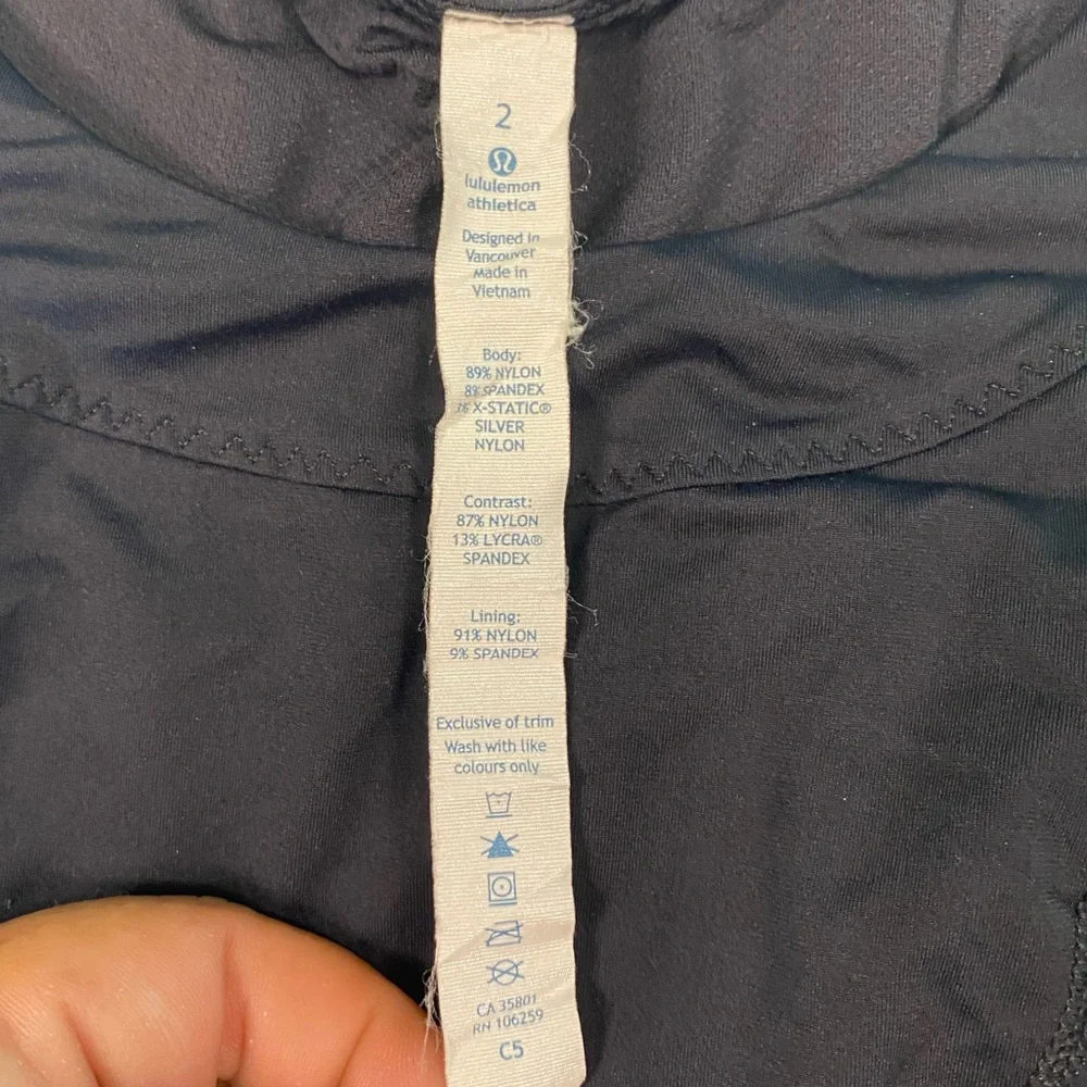 Lululemon Run : Black Ta‎ Ta Tank Top SZ4